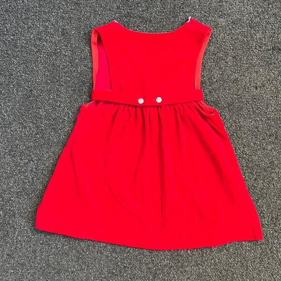 Vintage Little Girl’s 4T Floral Embroidered Holiday Dress - Picture 4 of 7